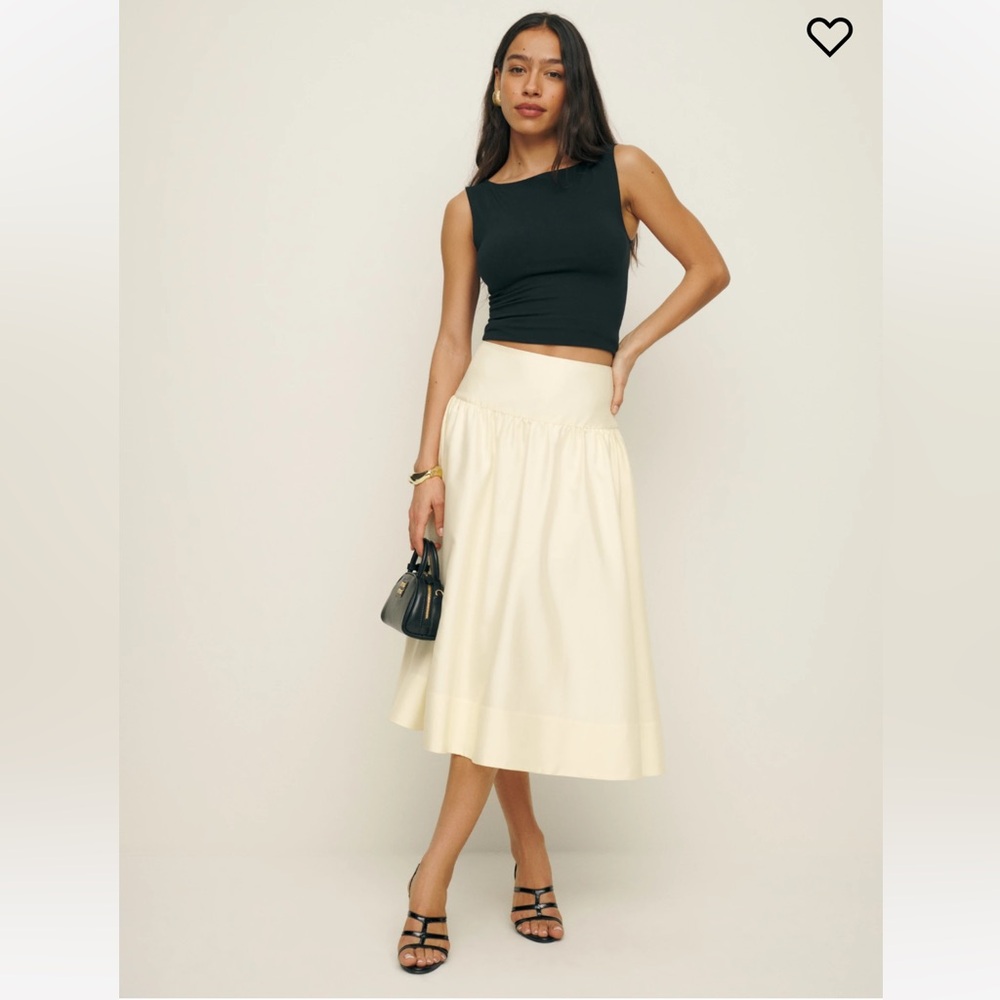 Reformation Ivory Lilly Skirt size 4 NWT